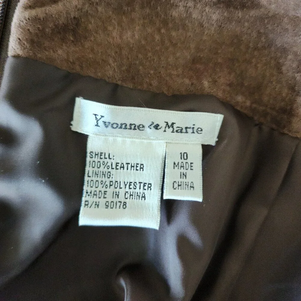 Suede Brown Skirt - Picture 10 of 16